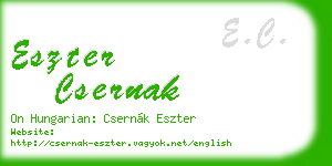 eszter csernak business card